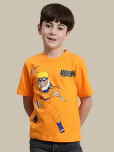 Kids Ville Boys Naruto Anime Printed Pure Cotton T-Shirt