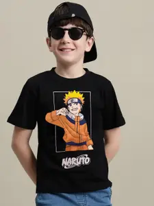 Kids Ville Boys Naruto Anime Printed Pure Cotton T-Shirt