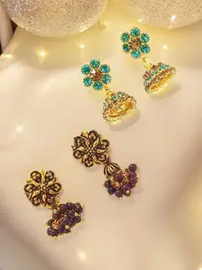 FEMMIBELLA Circular Drop Earrings