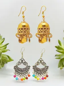 FEMMIBELLA Circular Drop Earrings