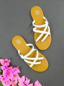 POSTCARD Women Colourblocked One Toe Flats