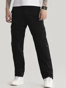 Snitch Men Comfort Loose Fit Cargos Trousers