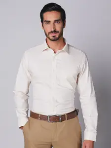 Oxemberg Men Slim Fit Opaque Printed Formal Shirt