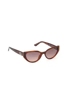 GUESS Women Cateye Sunglasses with UV Protected Lens