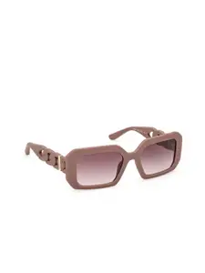 GUESS Women Rectangle Sunglasses with UV Protected Lens
