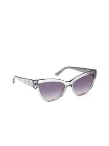 GUESS Women Cateye Sunglasses with UV Protected Lens