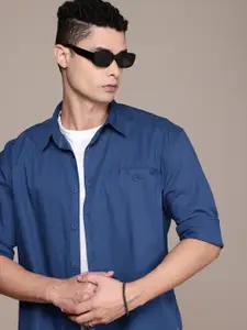 The Roadster Life Co. Relaxed Fit Drop-Shoulder Sleeves Pure Cotton Casual Shirt