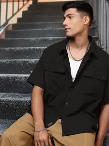 The Roadster Life Co. Self Design Relaxed Fit Casual Shirt