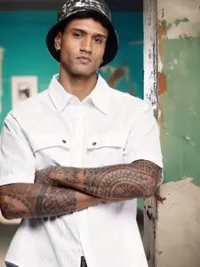 The Roadster Life Co. Corduroy Relaxed Fit Casual Shirt