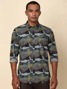 Allen Solly Men Slim Fit Opaque Printed Casual Shirt