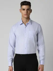 Van Heusen Men Slim Fit Pure Cotton Gingham Checks Pure Cotton Formal Shirt