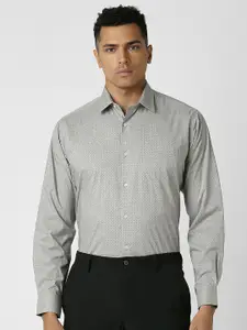 Van Heusen Men Spread Collar Printed Formal Shirt