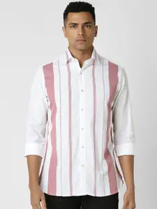 Van Heusen Sport Men Striped Spread Collar Casual Shirt