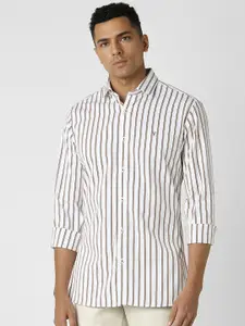 Van Heusen Sport Men Striped Spread Collar Slim Fit Casual Shirt