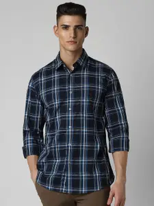 Van Heusen Sport Men Tartan Checks Spread Collar Slim Fit Casual Shirt