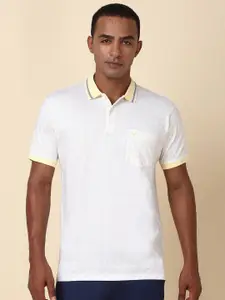 Allen Solly Men Abstract Printed Polo Collar Cotton T-shirt