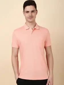 Allen Solly Men Solid Polo Collar Pocket Cotton T-shirt