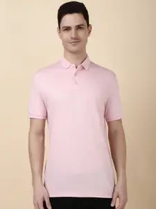 Allen Solly Men Solid Polo Collar Cotton T-shirt