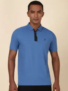 Allen Solly Men Solid Polo Collar Cotton T-shirt