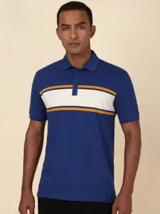 Allen Solly Men Colourblocked Polo Collar T-shirt