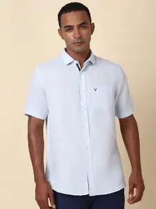 Allen Solly Men Solid Spread Collar Slim Fit Casual Shirt
