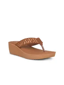 Bata Printed Open Toe Wedge Heels