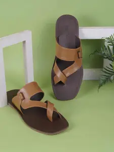 Metro Men Leather Slip-On Comfort Sandals