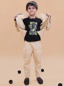 BAESD Boys Mandarin Collar Long Sleeves Linen jacket with Trousers