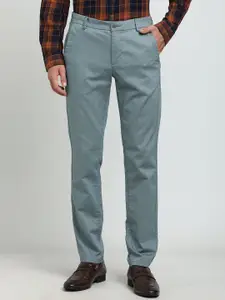 Turtle Men Relaxed Mid-Rise Skinny Fit Formal Trousers