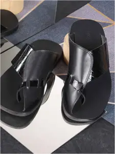 Mochi Men Leather Slip-On Comfort Sandals