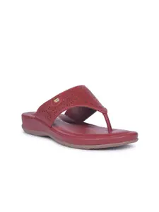 Bata comfit Women Laser Cuts One Toe Flats