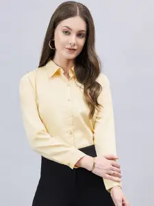 Style Quotient Women Smart Spread Collar Formal Shirt