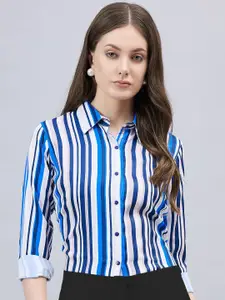 Style Quotient Women Smart Striped Formal Shirt