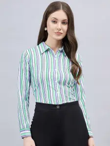 Style Quotient Women Smart Striped Formal Shirt