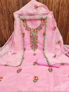 Peachmode Embroidered Unstitched Dress Material