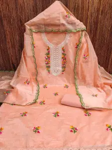 Peachmode Embroidered Unstitched Dress Material