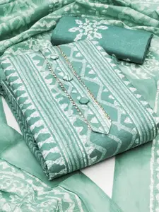 Peachmode Printed Pure Cotton Unstitched Dress Material