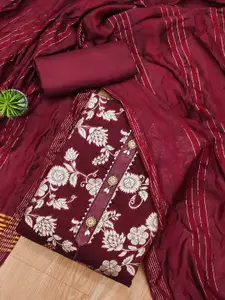 Peachmode Floral Unstitched Dress Material