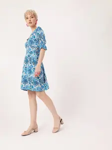 DressBerry Bohemian Floral Printed A-Line Dress