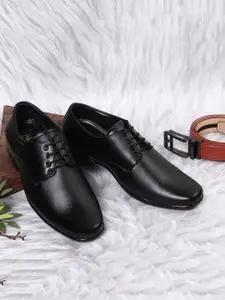 HikBi Round Toe Leather Formal Derby