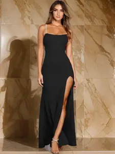 CLAFOUTIS Crepe Sleeveless Bodycon dress