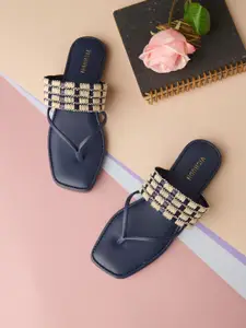 Vishudh Women Ethnic T-Strap Flats