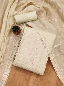 KALINI Floral Embroidered Unstitched Dress Material