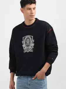 Tommy Hilfiger Men Embroidered Typography Printed Sweatshirt