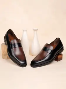 LOUIS STITCH Men Formal Dual Shade Slip-On Moccasin Shoes