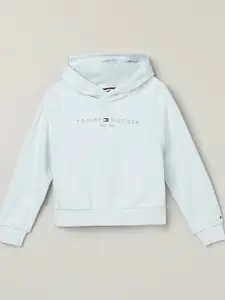 Tommy Hilfiger Girls Solid Embroidered Sweater