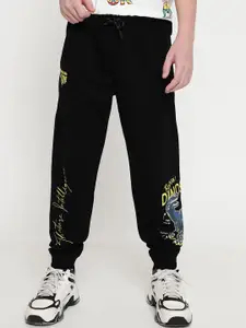 Octave Boys Printed Cotton Mid-Rise Joggers