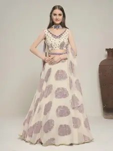 Fusionic Embroidered Semi-Stitched Lehenga &  Blouse With Dupatta