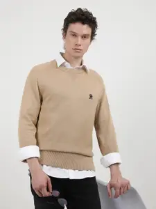 Tommy Hilfiger Men Solid Round Neck Pullover Sweater