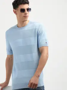 Tommy Hilfiger Men Striped Round Neck Sweatshirt